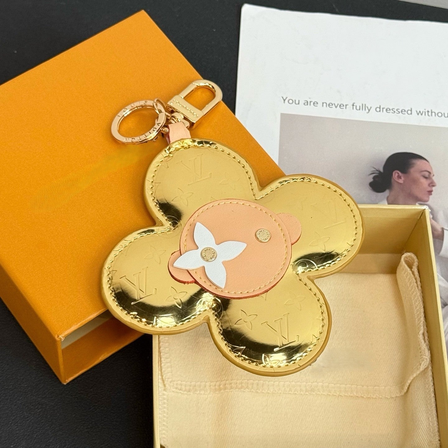 Mini sunflower bagcharm