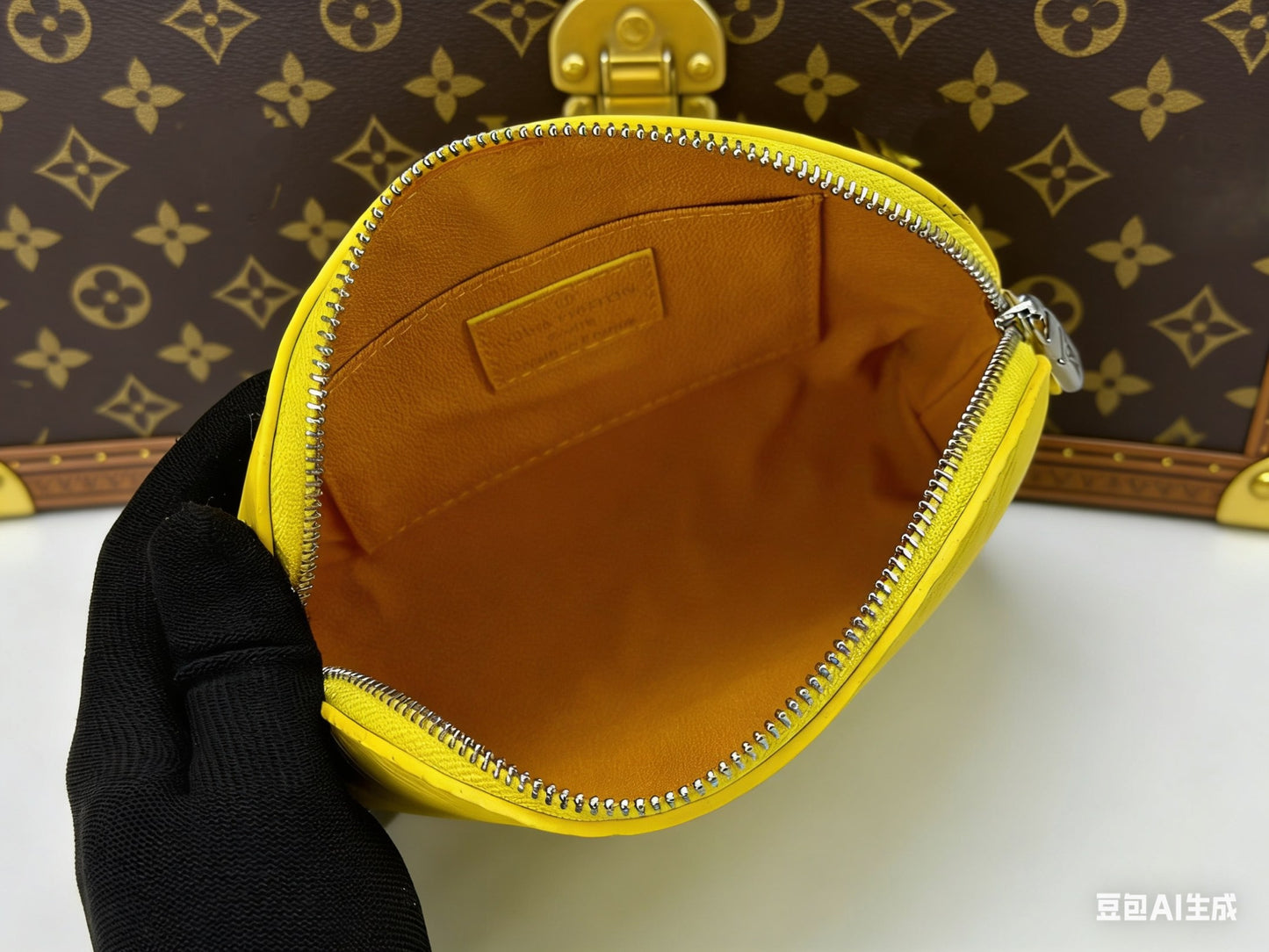 Water ripples makeup bag