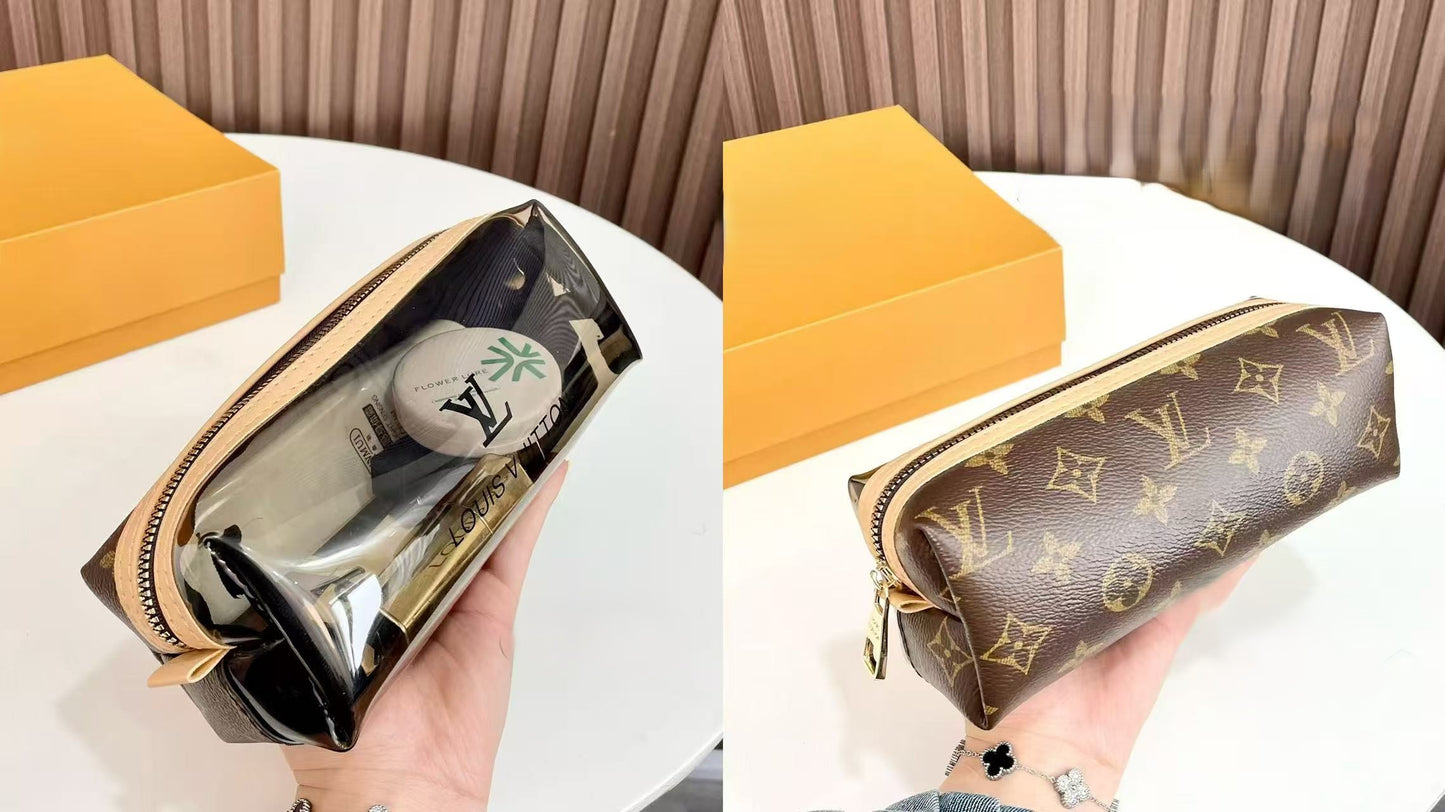 Mini clear makeup bag pencil bag