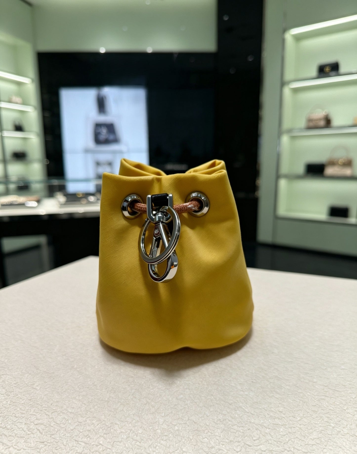 Mini Nylon Bucket Bag Charm Airpodscase