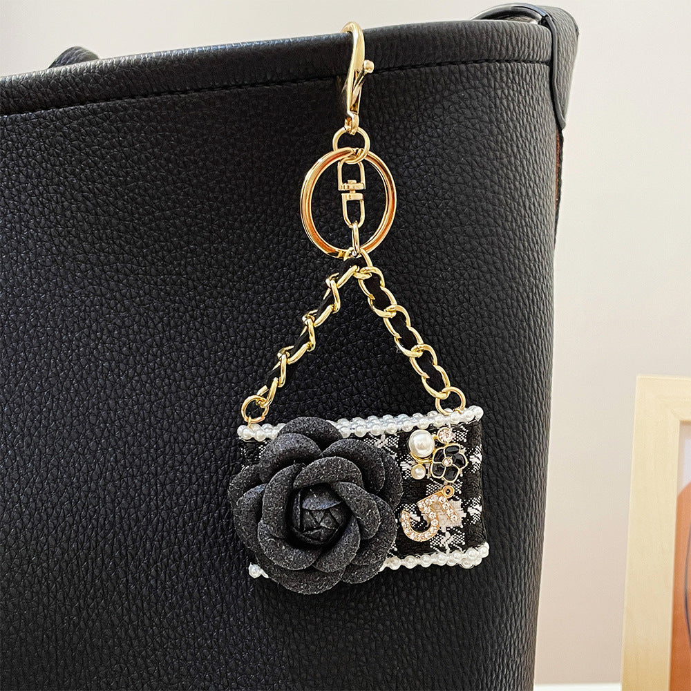 Mini Bags-Camellia Bag Key Chain Bag Charm(CAN‘T OPEN)