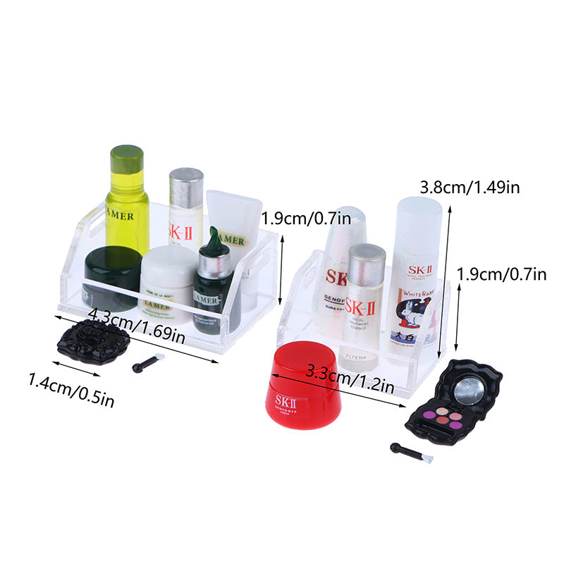 Simulated mini skin care product set combination miniature scene ornaments