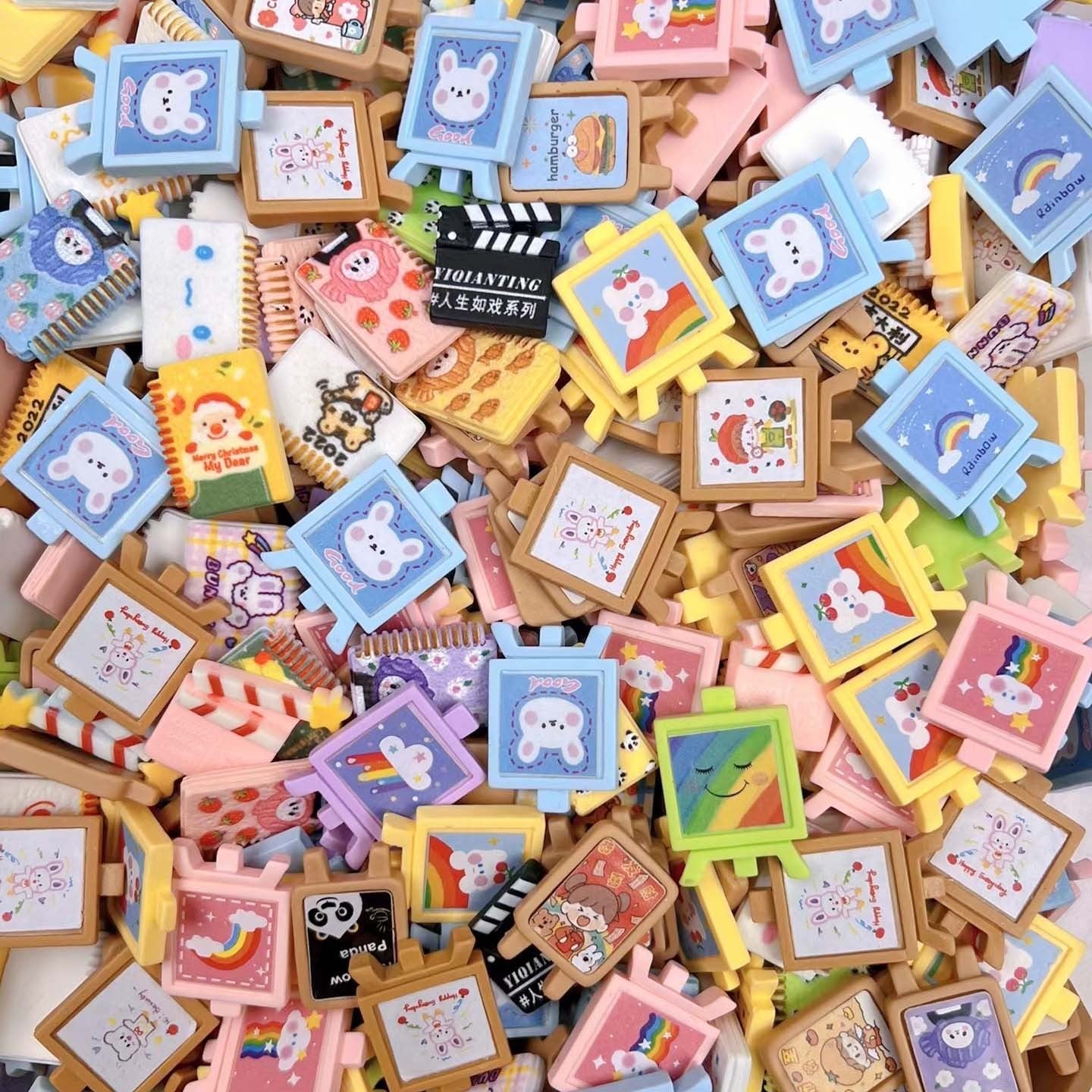 Miniature food charms DIY cream glue charms