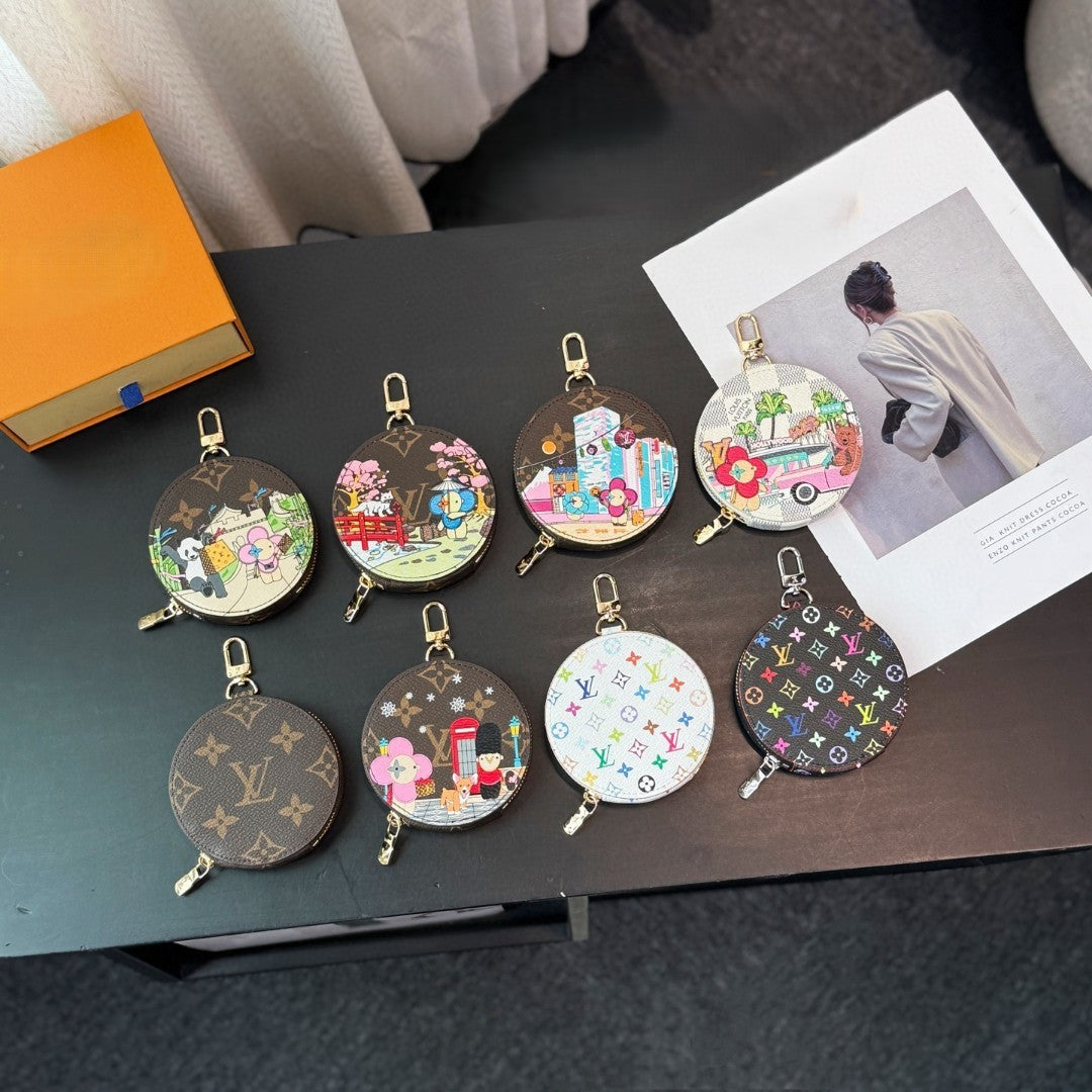 Mini Round Coinpurse Bag Charm