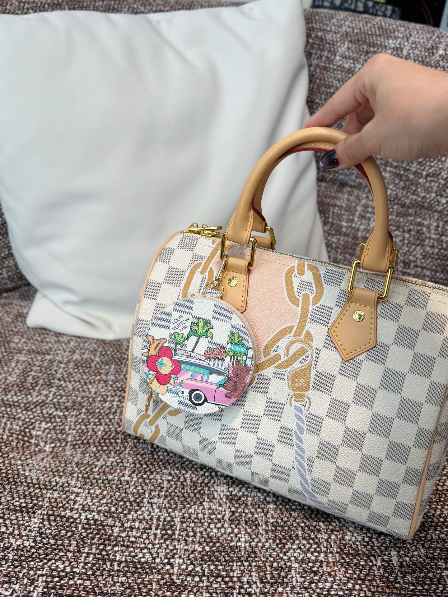 Mini Round Coinpurse Bag Charm