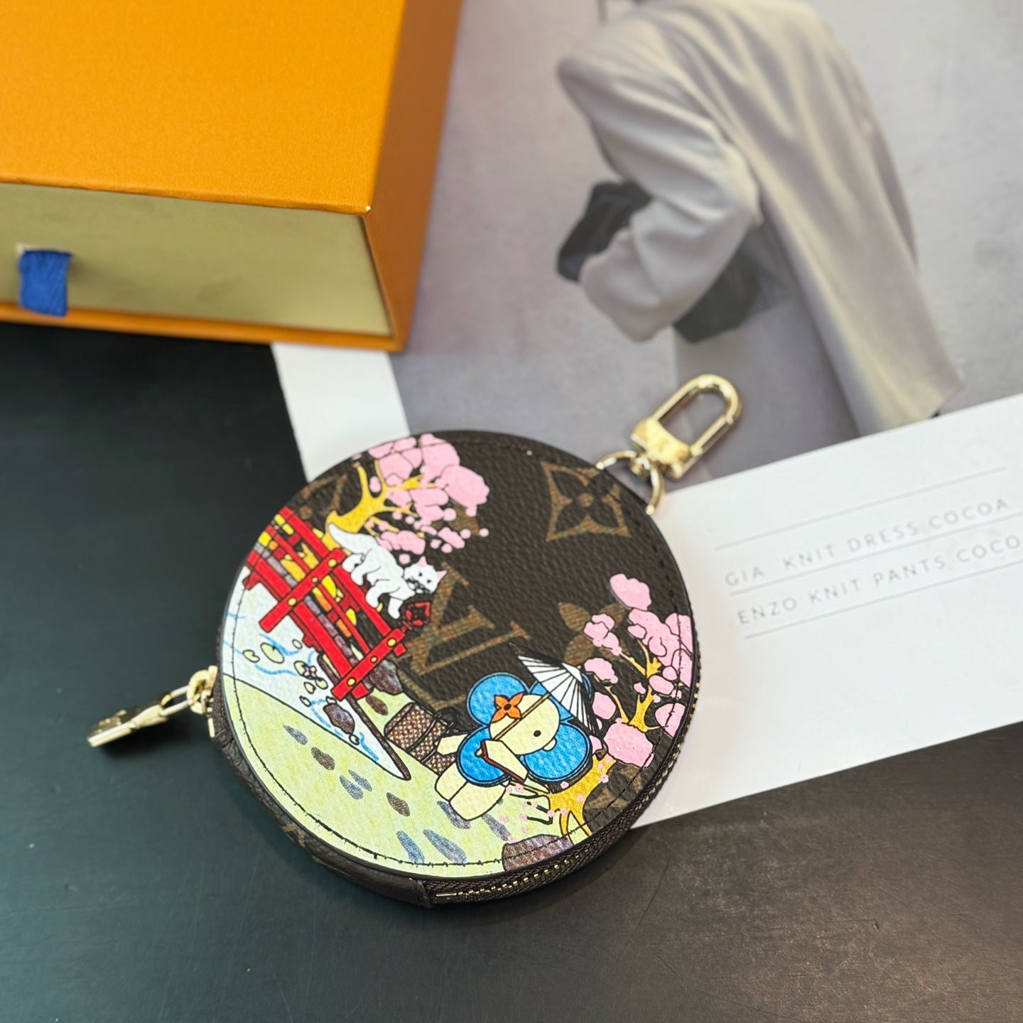 Mini Round Coinpurse Bag Charm