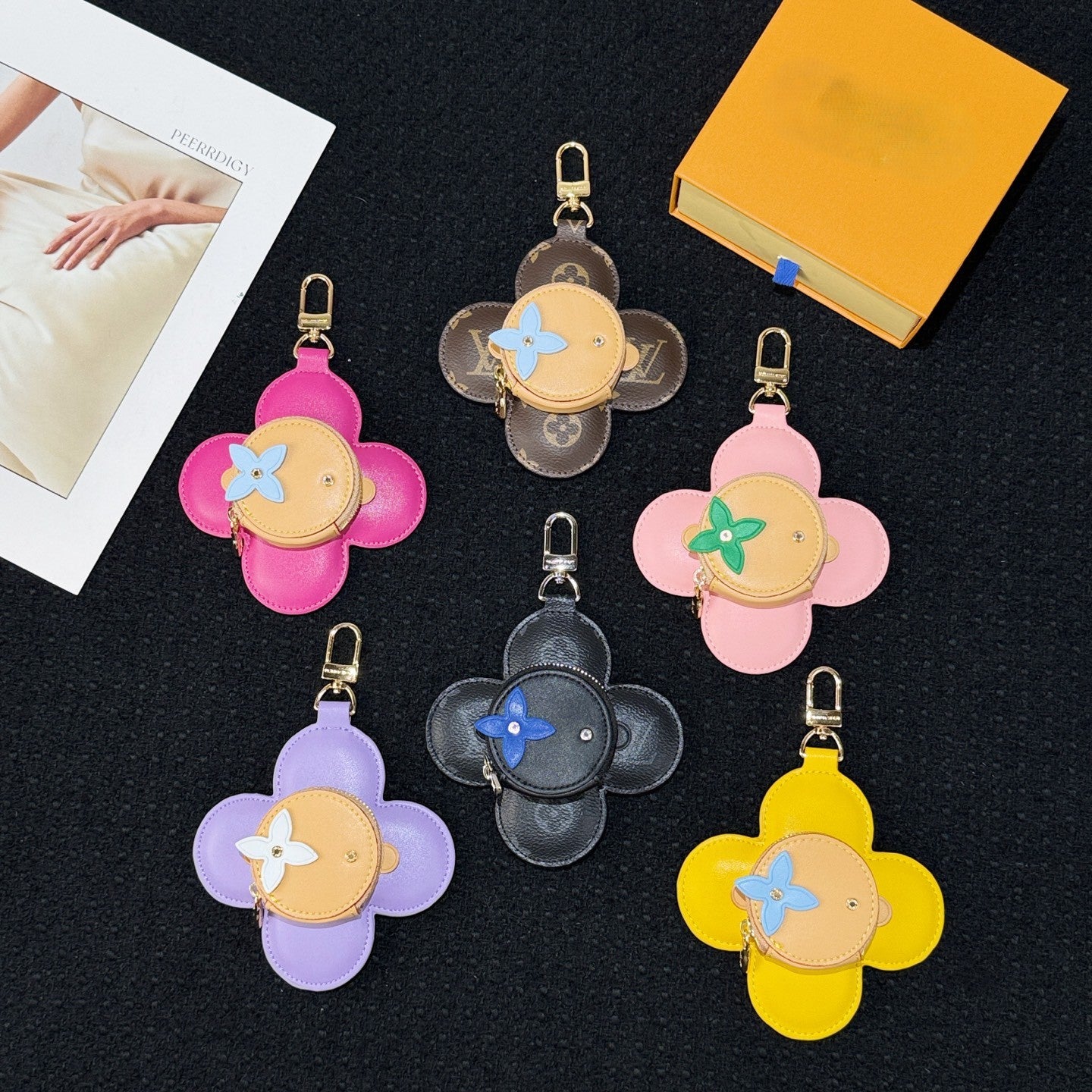 Sunflower bagcharm keychain