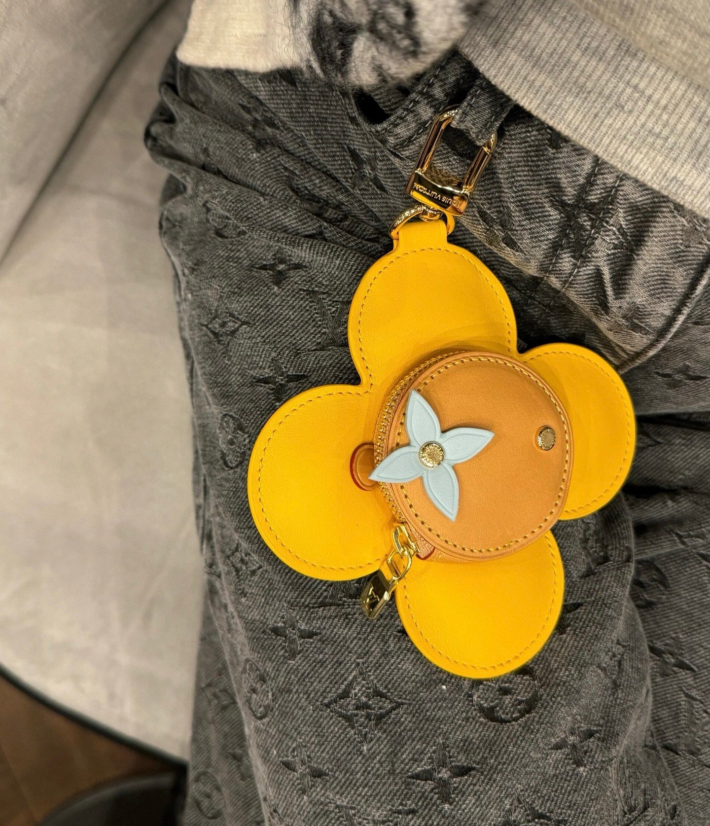 Sunflower bagcharm keychain