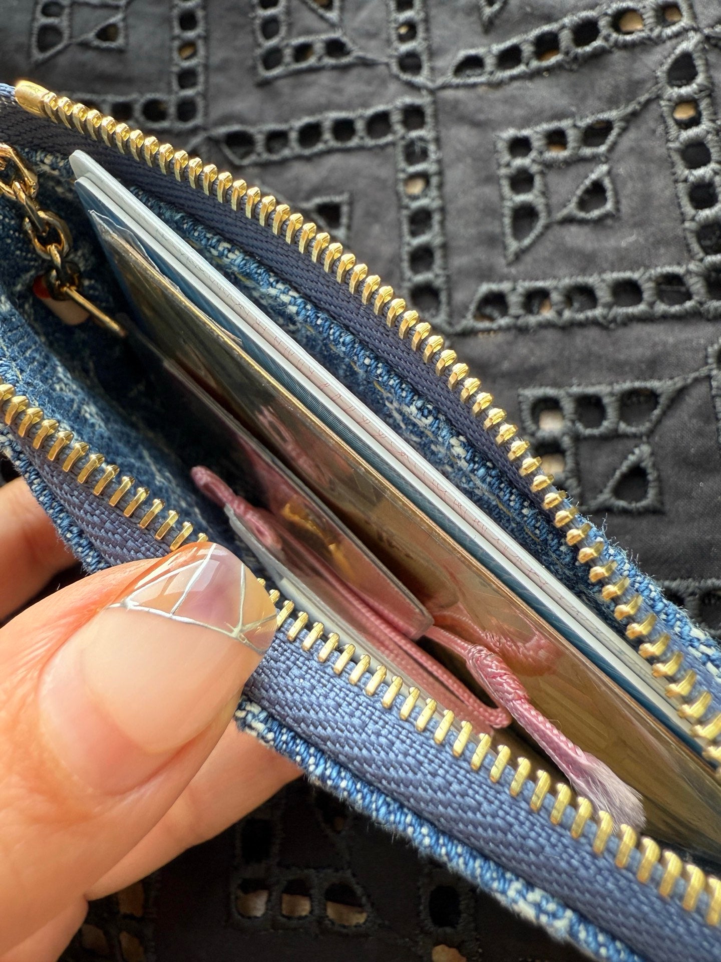 Mini cherry bag charm