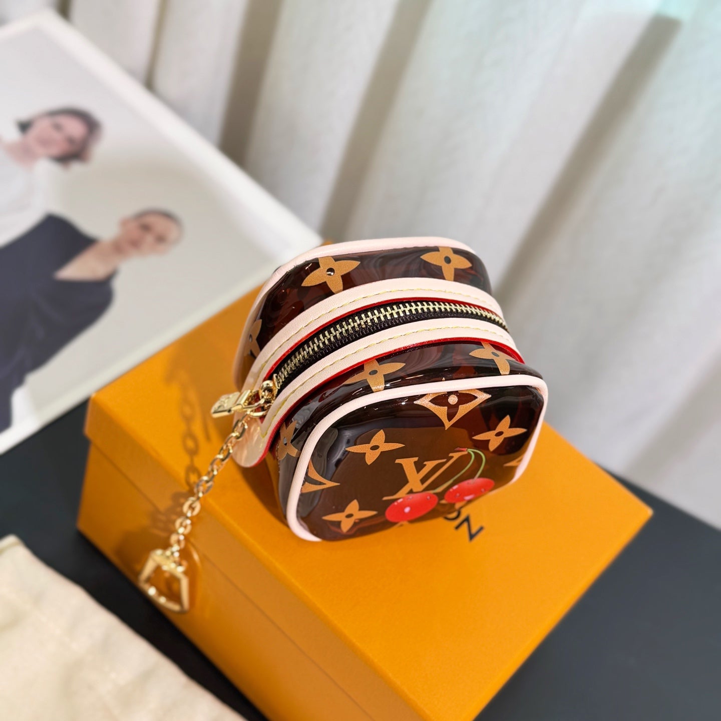 Mini clear cherry bag