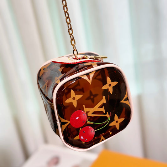 Mini clear cherry bag