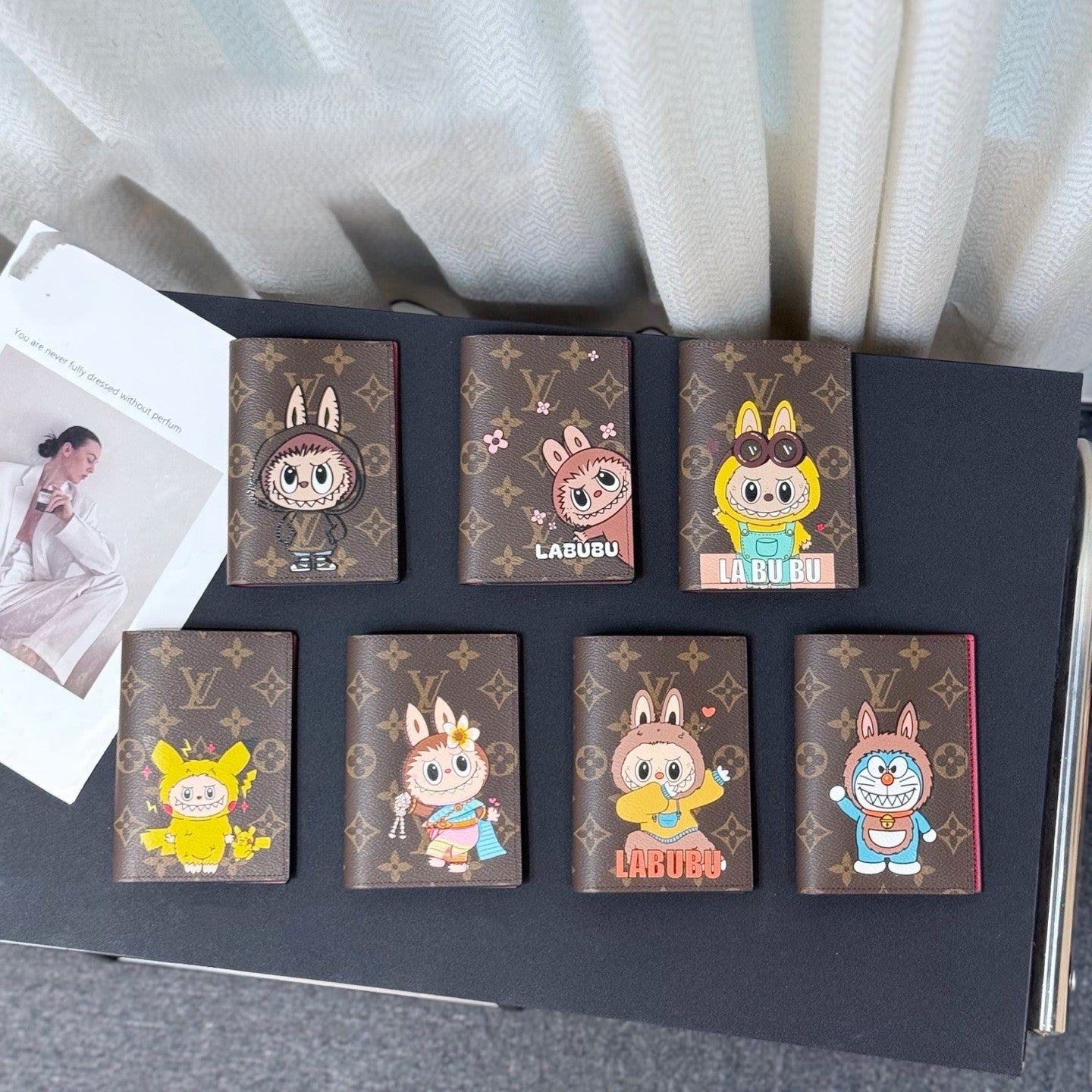 Labubu passport holder