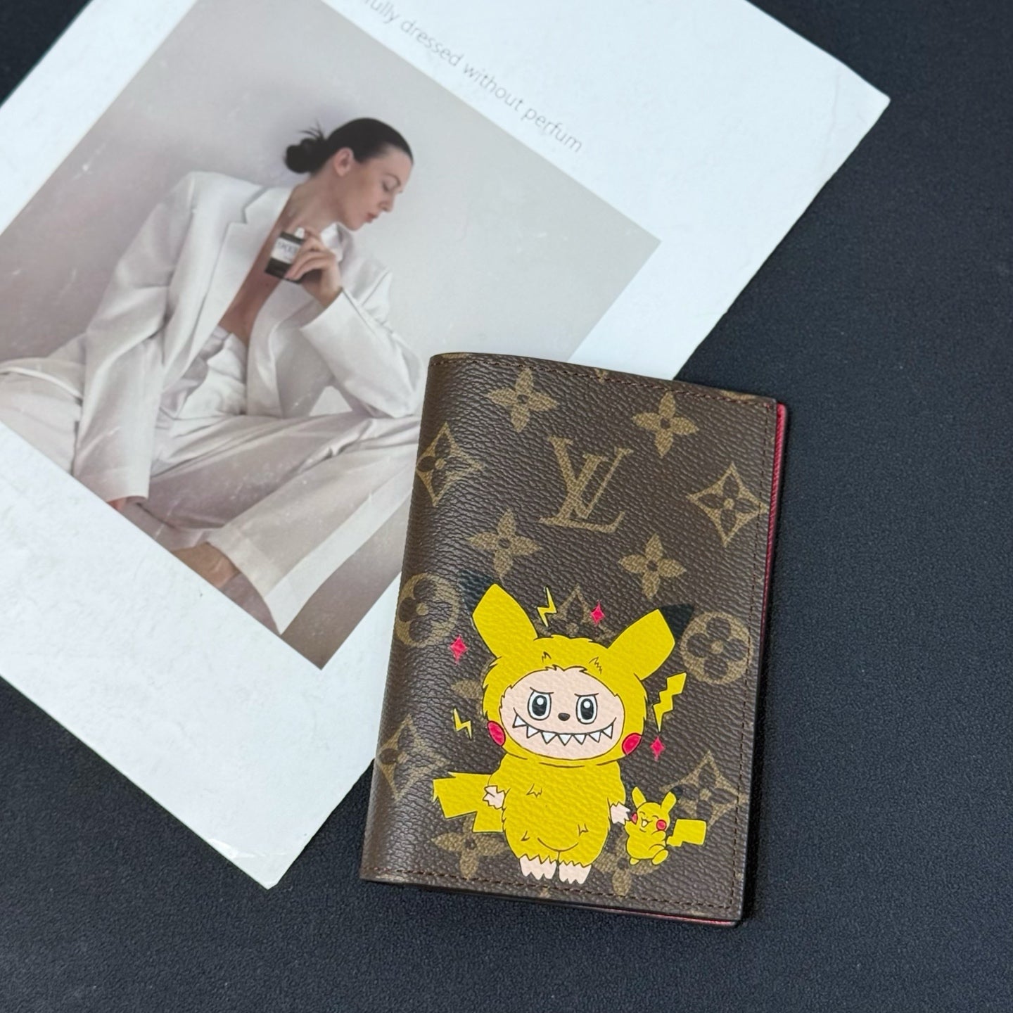 Labubu passport holder