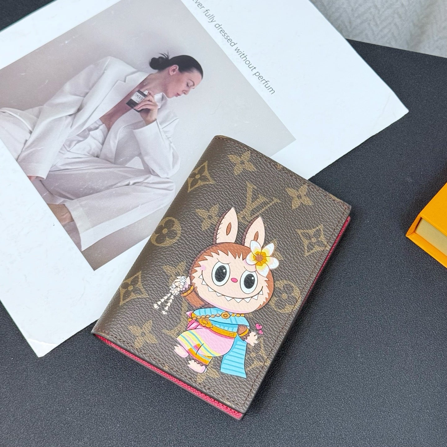 Labubu passport holder