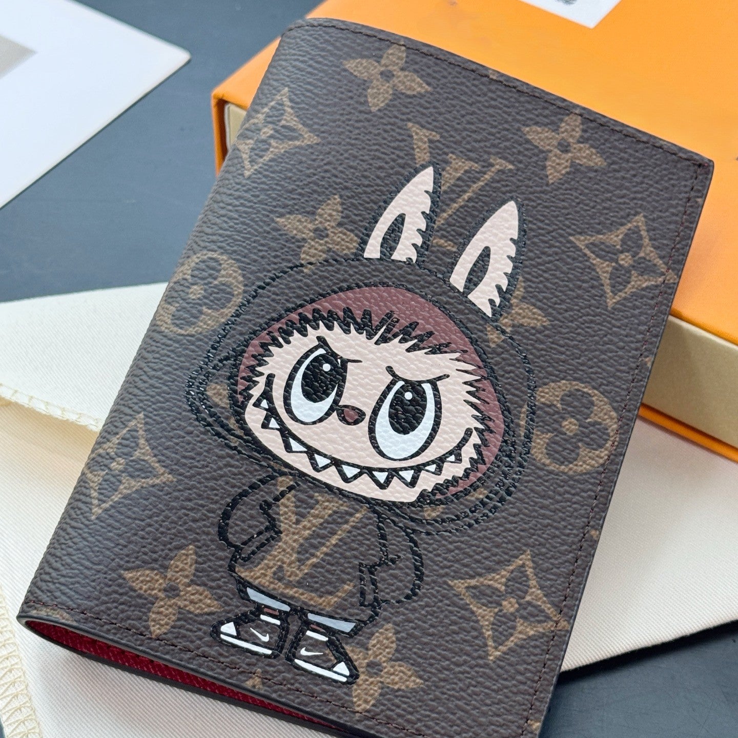 Labubu passport holder