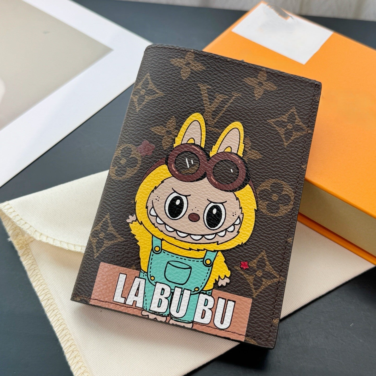 Labubu passport holder