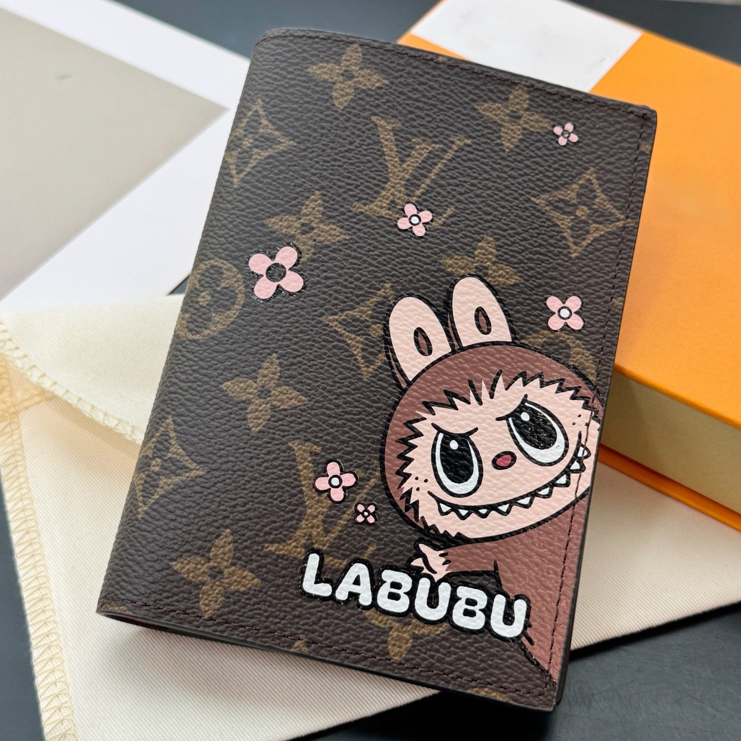 Labubu passport holder