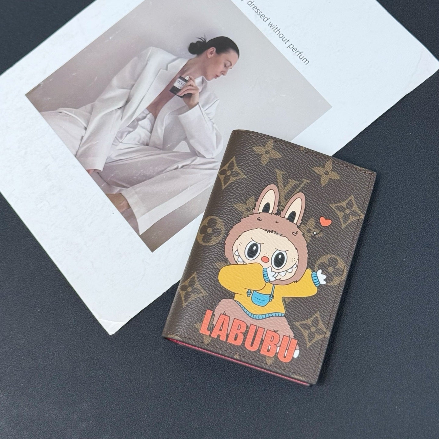 Labubu passport holder