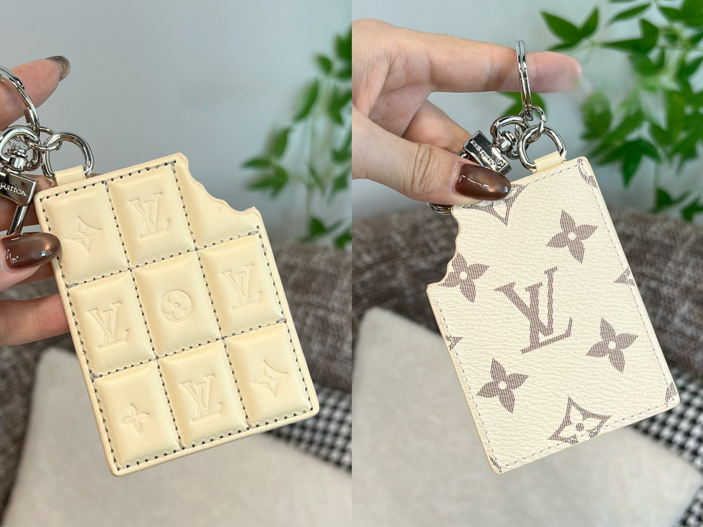 Mini chocolate bar bag charm