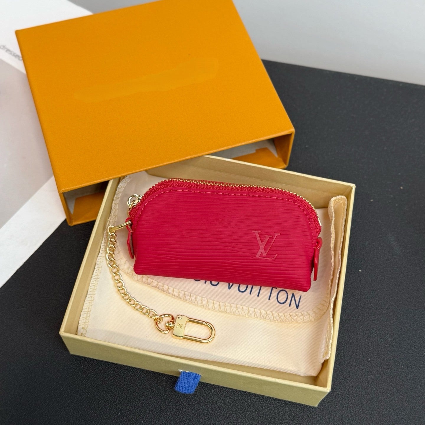 Mini lipstick bag charm