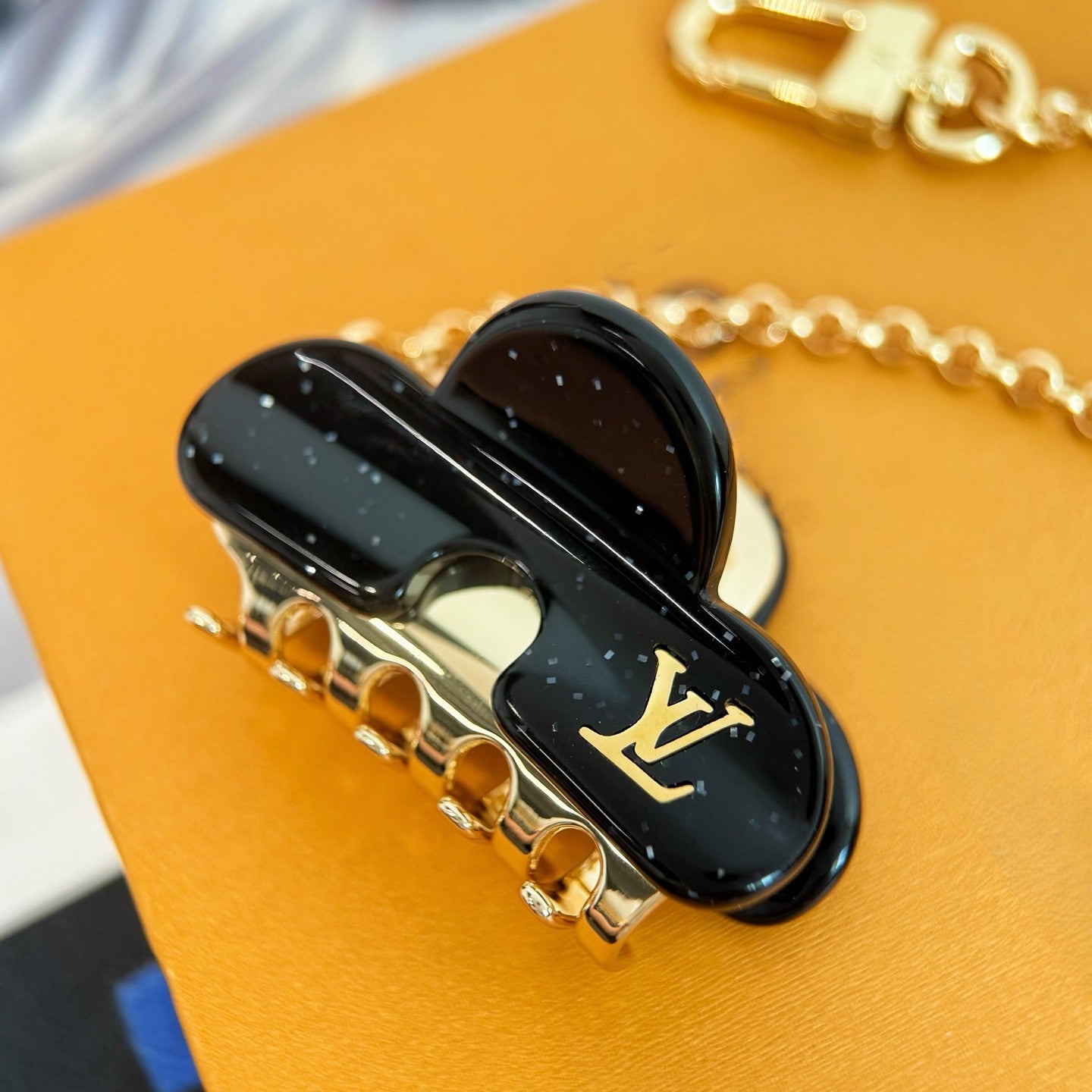 Mini hair clip bag charm