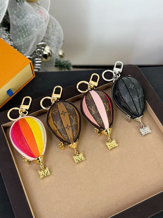 Mini hot air balloon bag charm