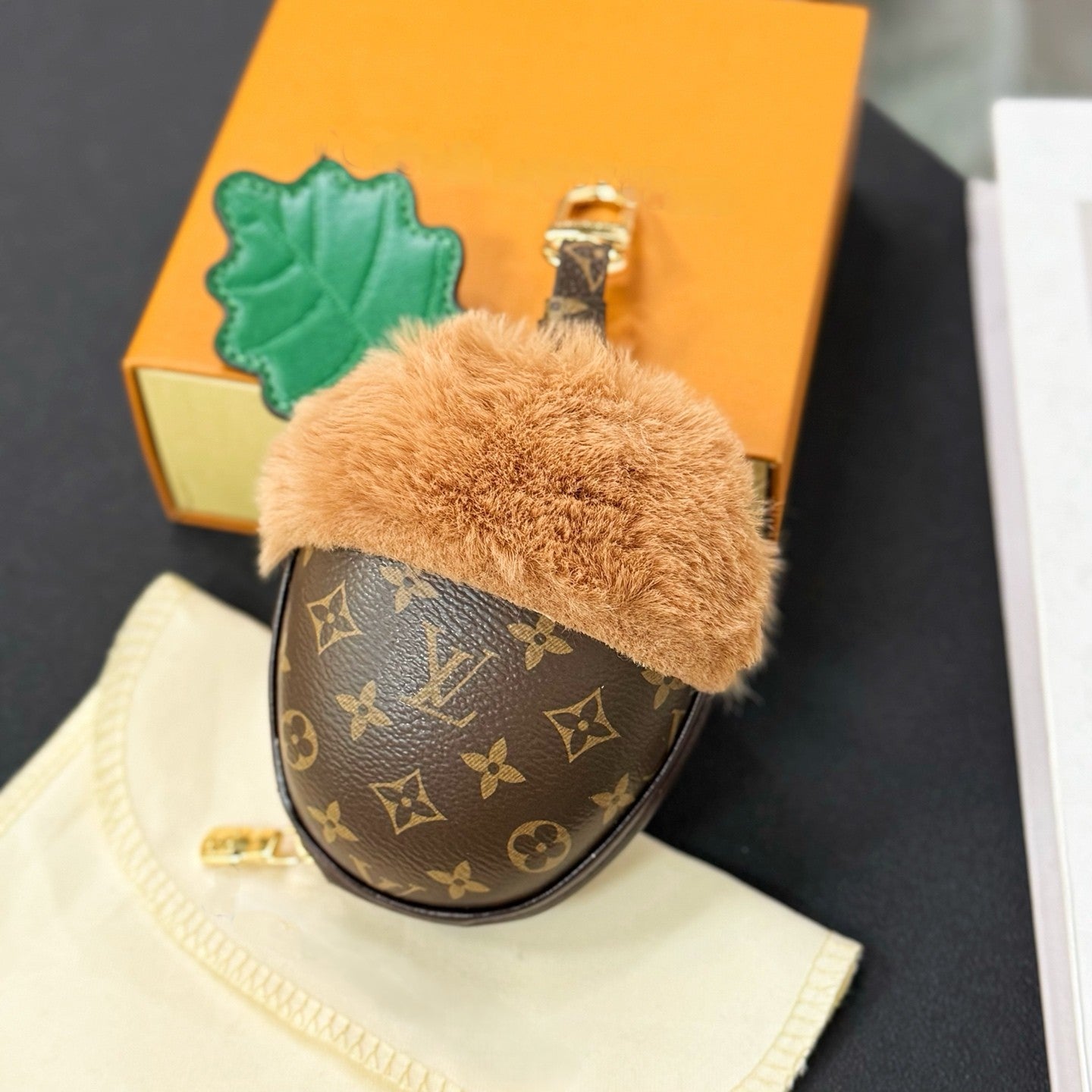 Acorn bag charm