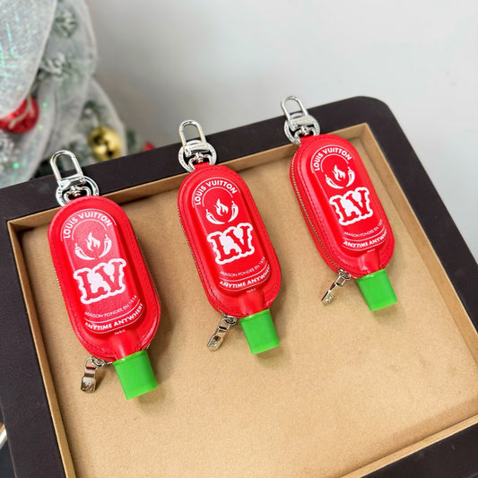Spicy chili sauce bag charm