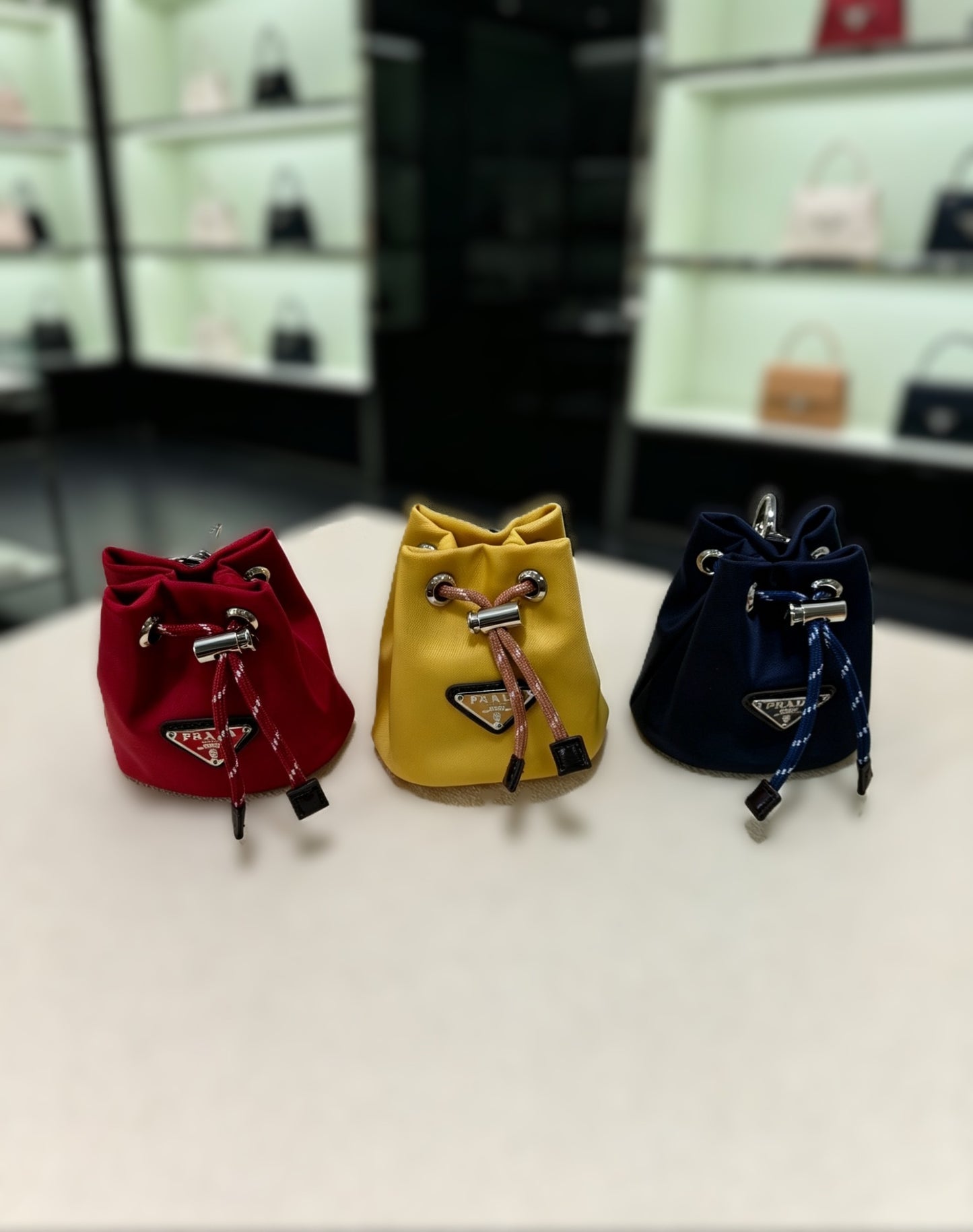 Mini Nylon Bucket Bag Charm Airpodscase