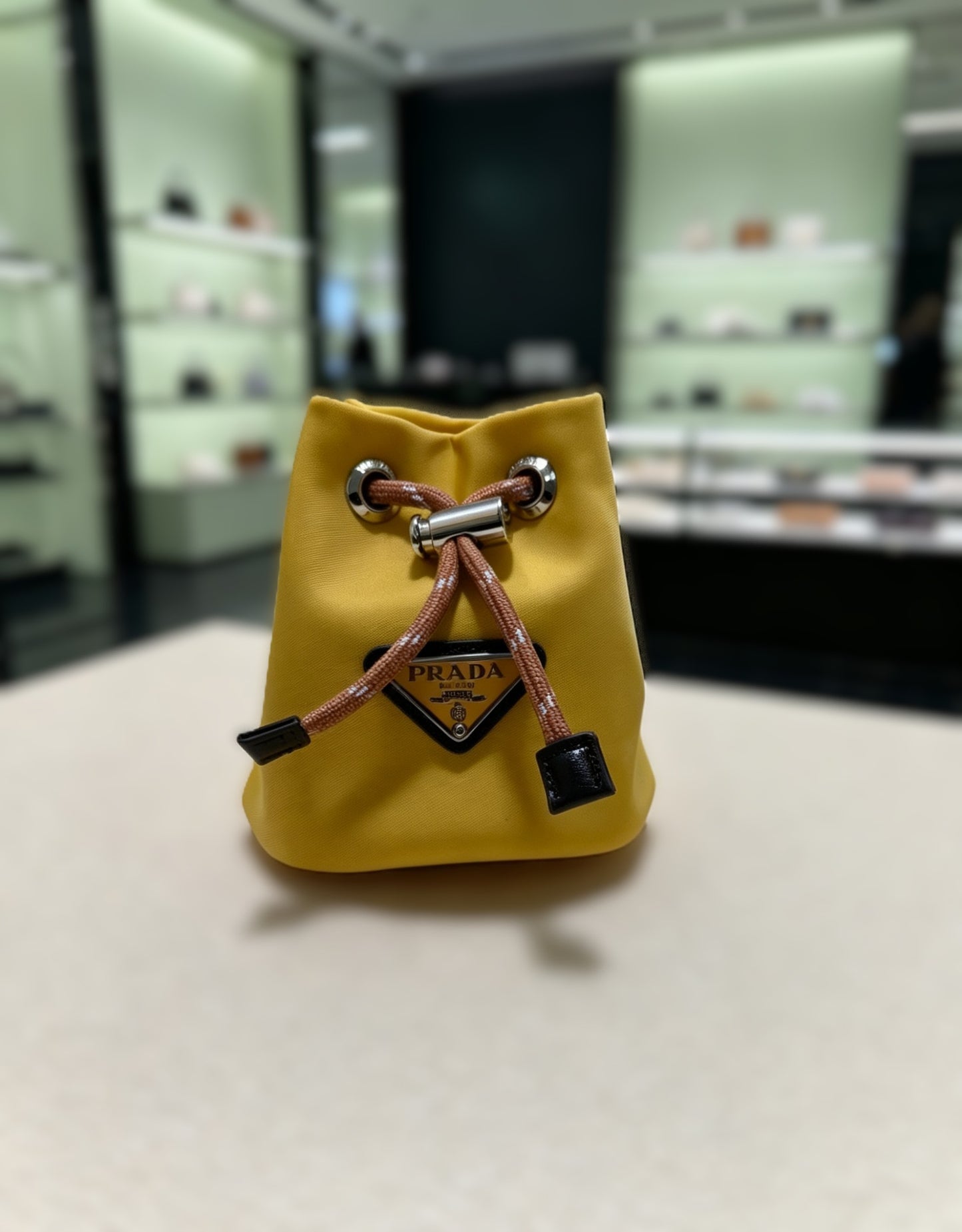 Mini Nylon Bucket Bag Charm Airpodscase