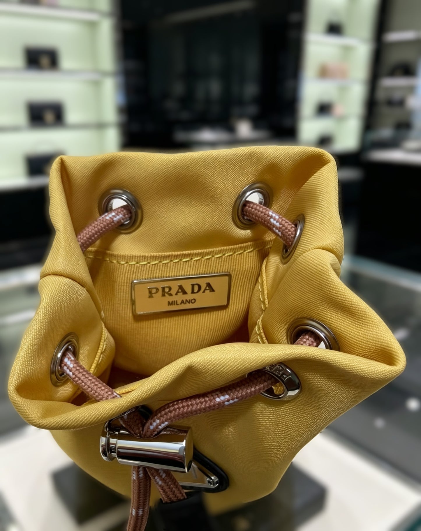 Mini Nylon Bucket Bag Charm Airpodscase