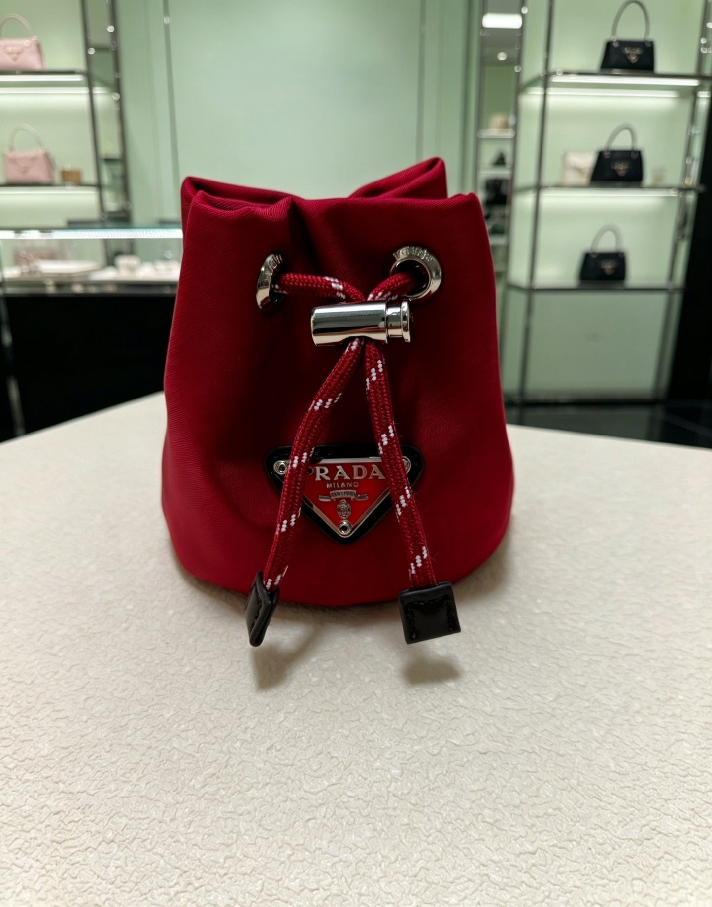 Mini Nylon Bucket Bag Charm Airpodscase
