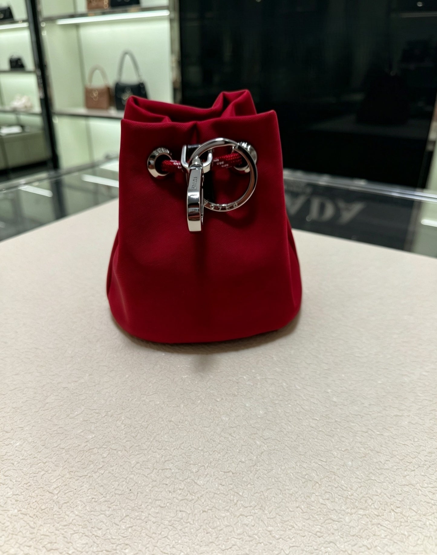 Mini Nylon Bucket Bag Charm Airpodscase