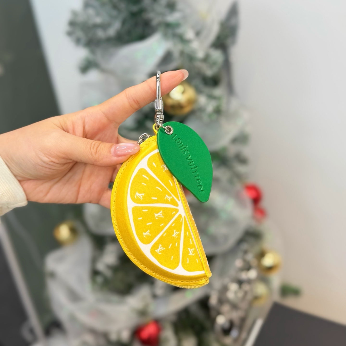 half lemon bag charm