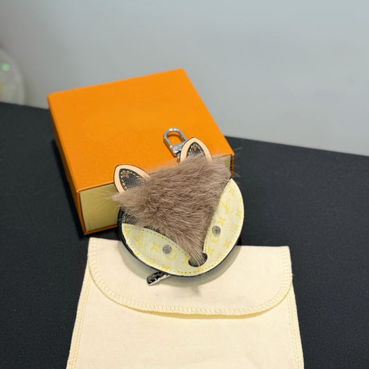 Fox head bag charm airpods case