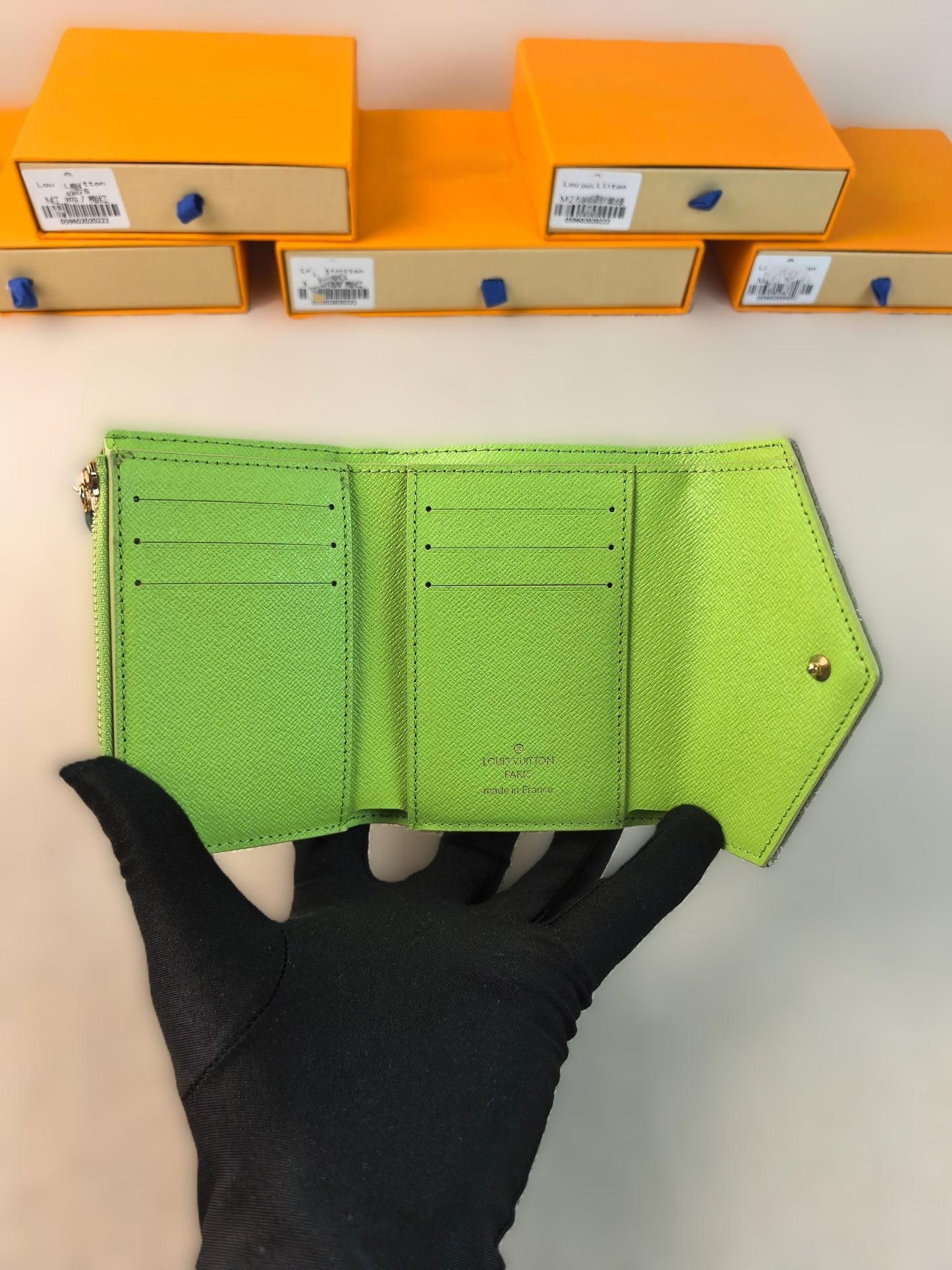 Green Denim Wallet