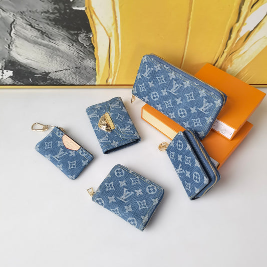 Denim wallet set