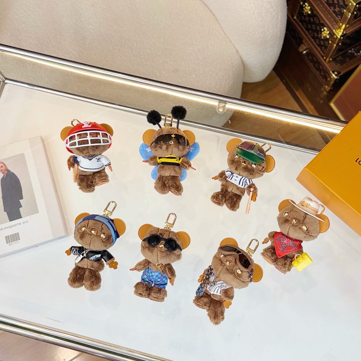 Bear dull bag charm