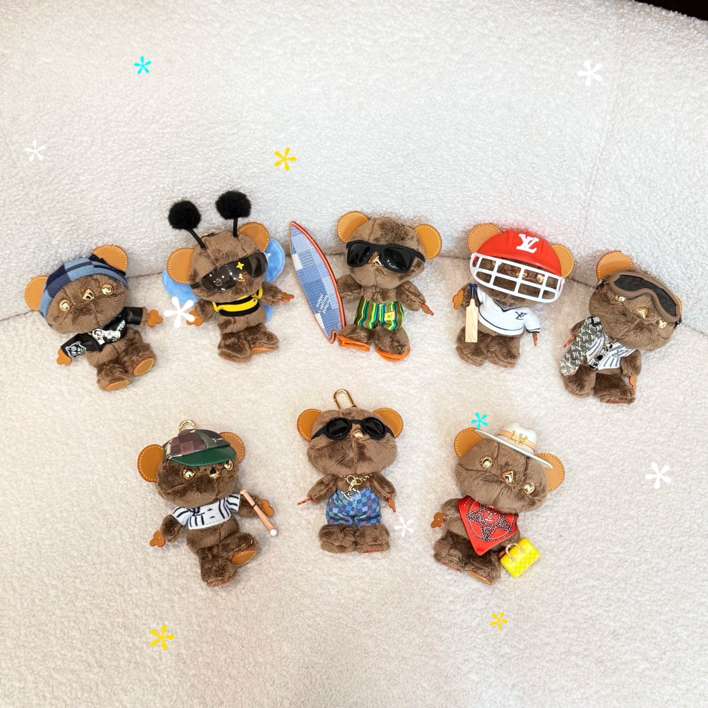 Bear dull bag charm