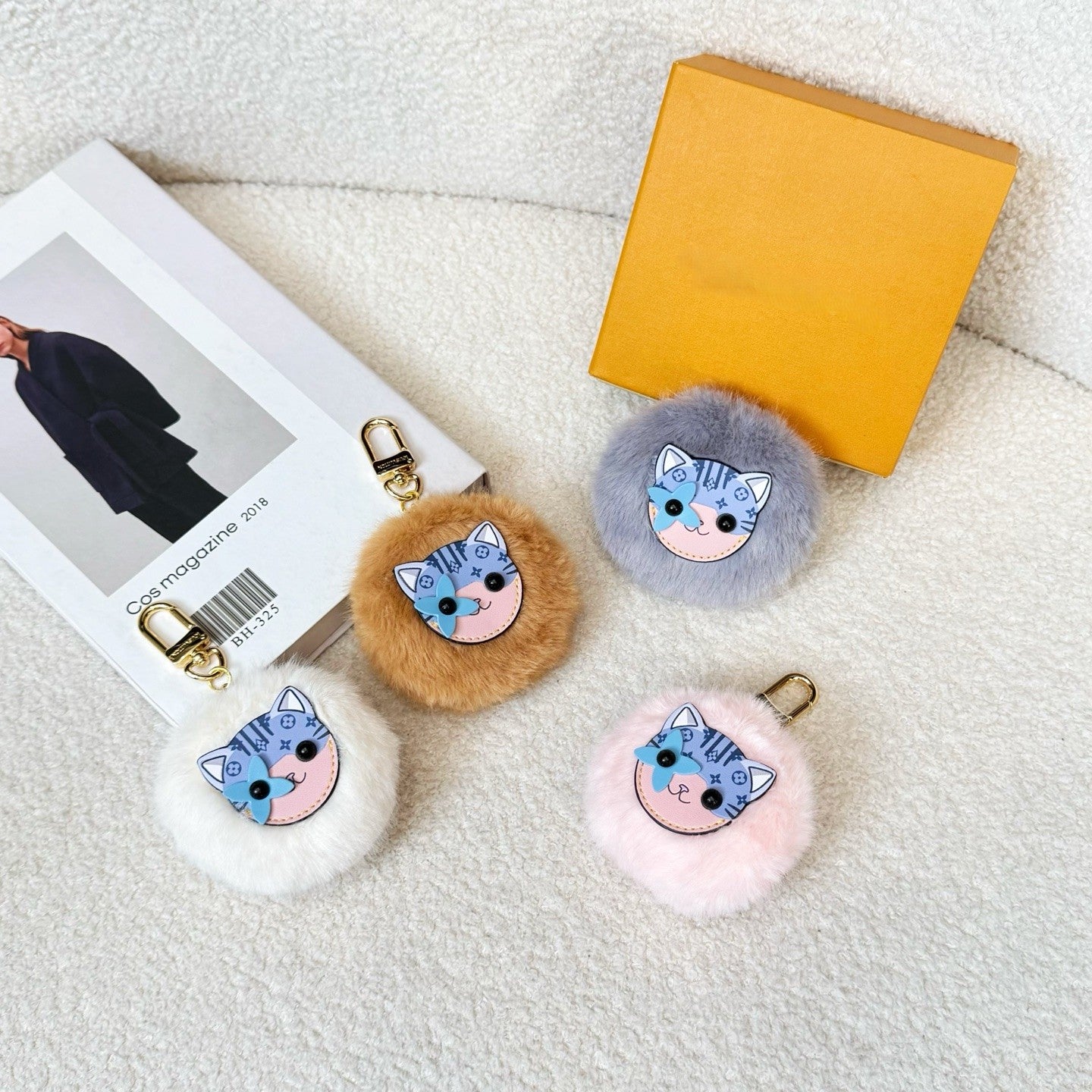 Mink fur charm