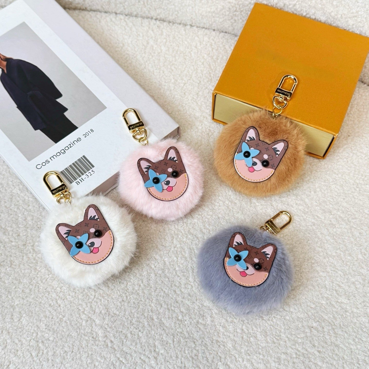 Mink fur charm
