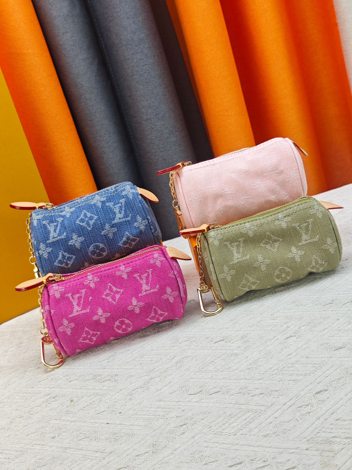Medium Colorful Denim Speedy