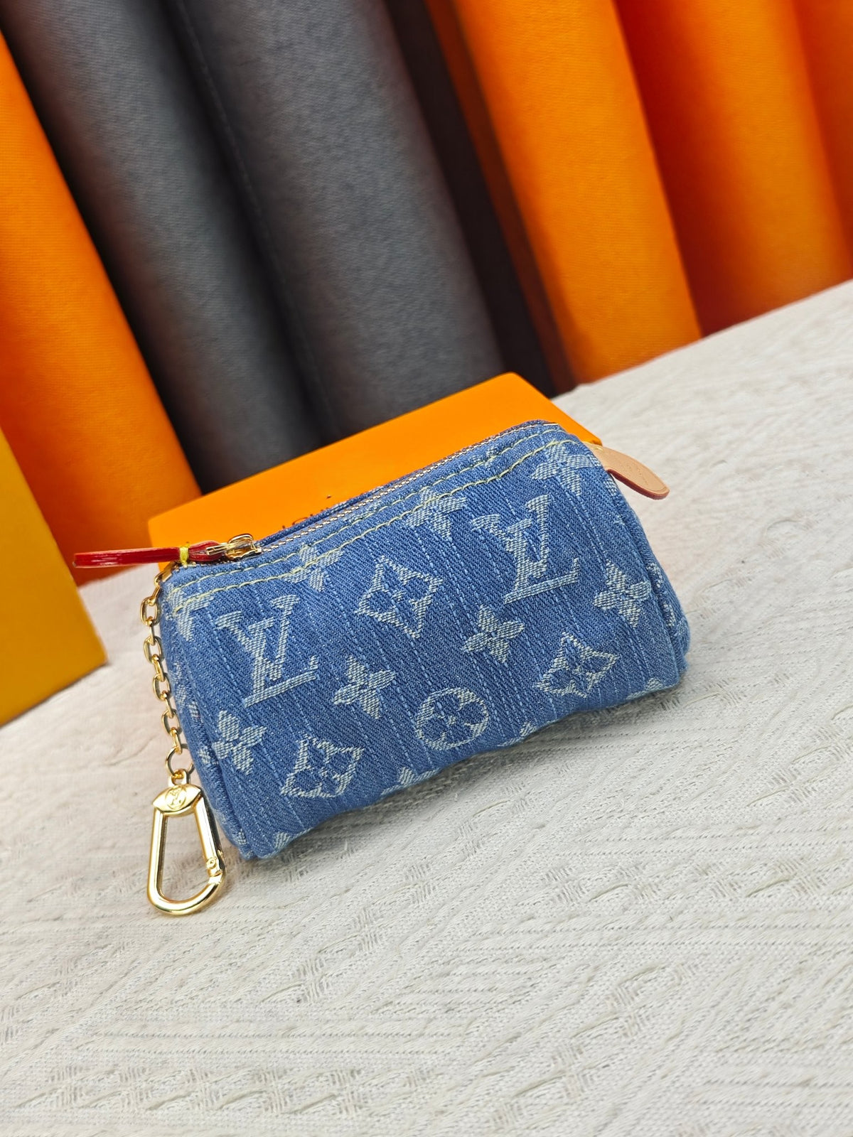 Medium Colorful Denim Speedy
