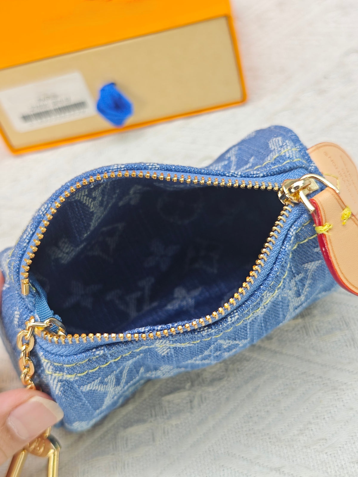 Medium Colorful Denim Speedy