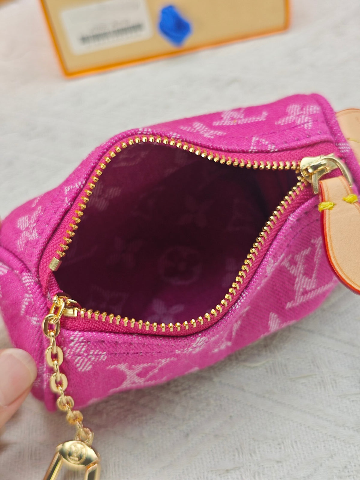 Medium Colorful Denim Speedy