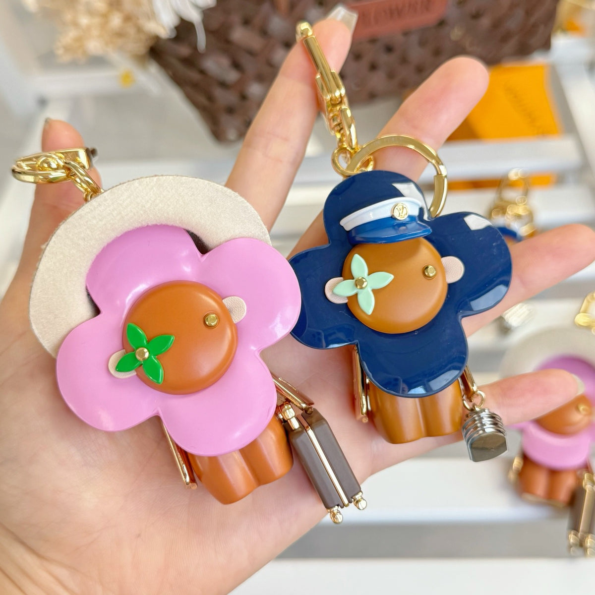 Sunflower keychain