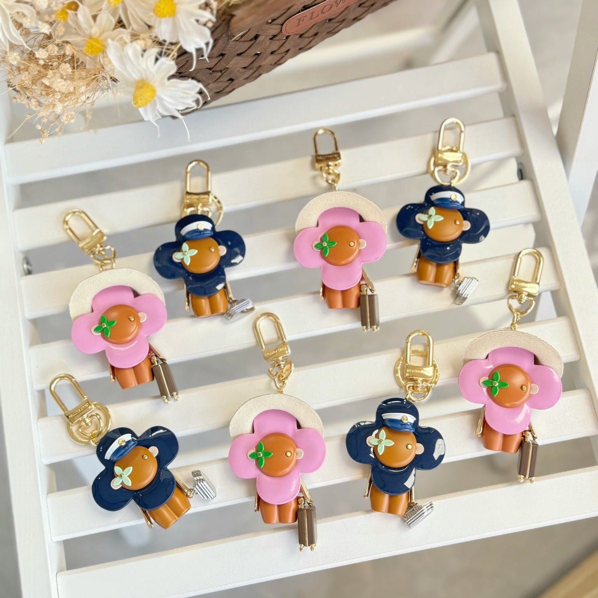Sunflower keychain