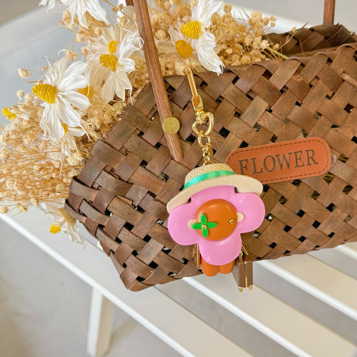 Sunflower keychain