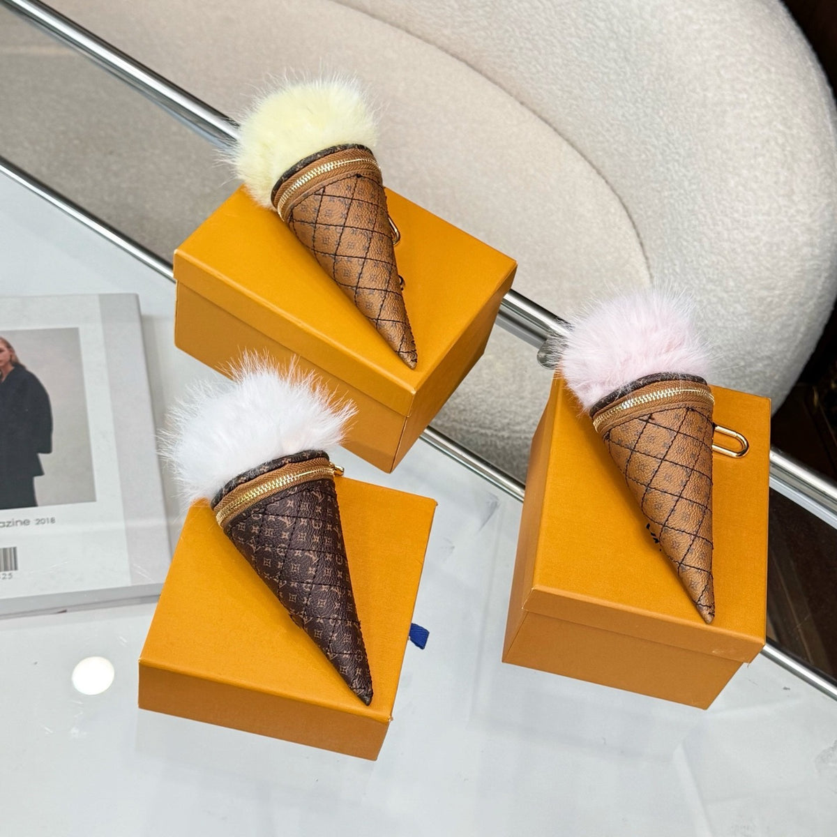 Icecream charm keychin