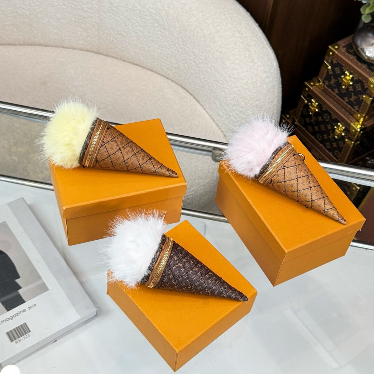 Icecream charm keychin